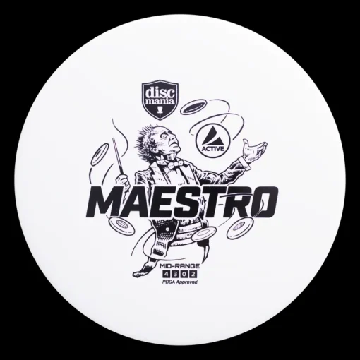 Active Midrange Maestro White, midrange frisbeegolf - Discgolf - Active Midrange Maestro White, midrange frisbeegolf