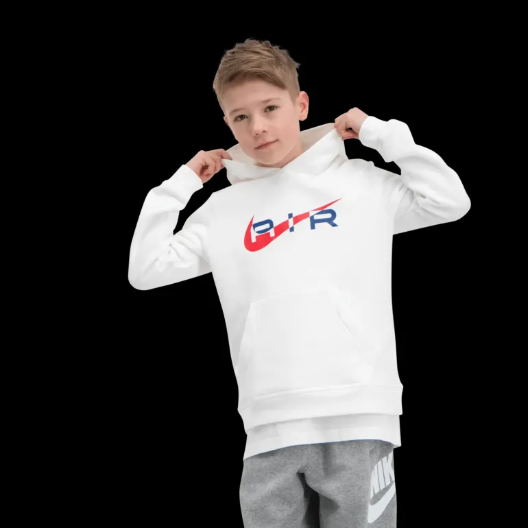 Air Pullover Fleece Hoodie, huvtröja, junior - Fritidströjor - Air Pullover Fleece Hoodie, huvtröja, junior
