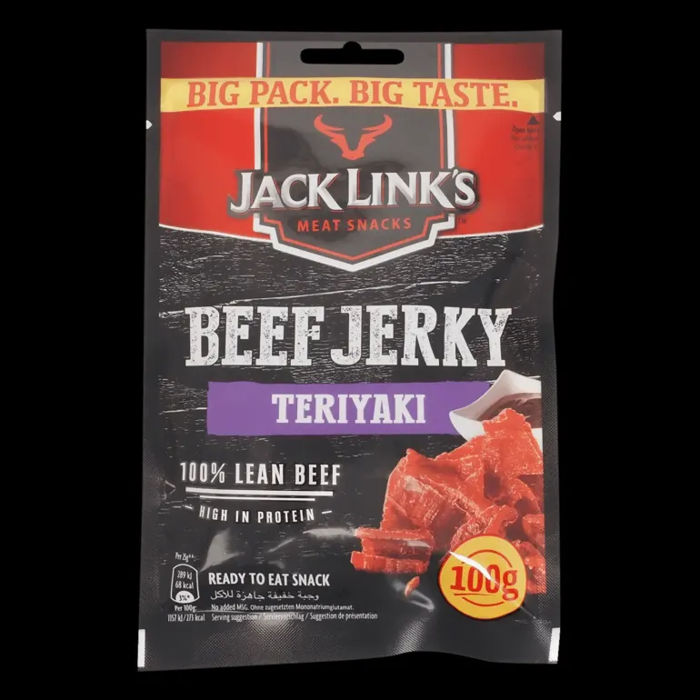 Beef Jerky 100 G Teriyaki, torkat kött - Frystorkad Mat - Beef Jerky 100 G Teriyaki, torkat kött