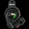 BITS Wirelock curly 12x1000mm key incl bracket - Cykellås - BITS Wirelock curly 12x1000mm key incl bracket