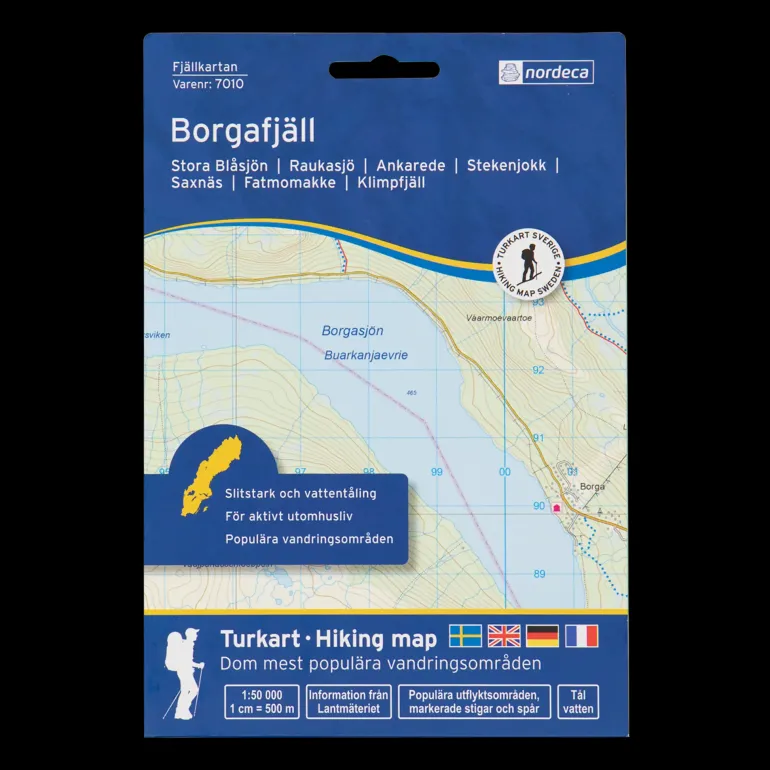 Borgafjäll 1:50 000, fjellkart Sverige - Kartor - Borgafjäll 1:50 000, fjellkart Sverige