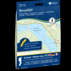 Borgafjäll 1:50 000, fjellkart Sverige - Kartor - Borgafjäll 1:50 000, fjellkart Sverige