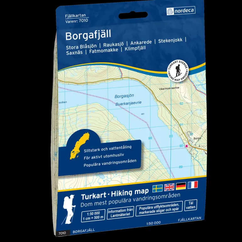 Borgafjäll 1:50 000, fjellkart Sverige - Kartor - Borgafjäll 1:50 000, fjellkart Sverige