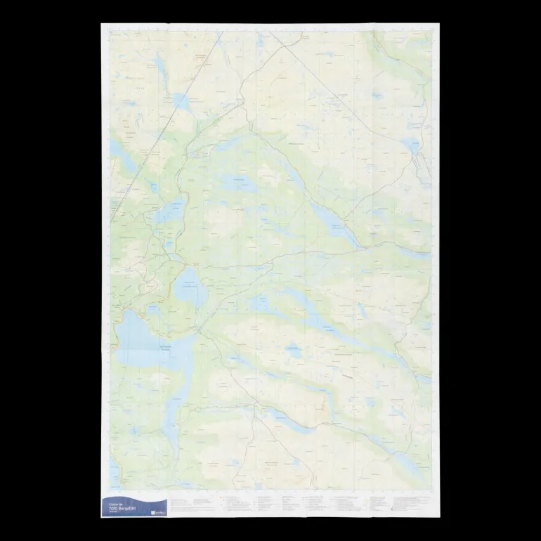 Borgafjäll 1:50 000, fjellkart Sverige - Kartor - Borgafjäll 1:50 000, fjellkart Sverige