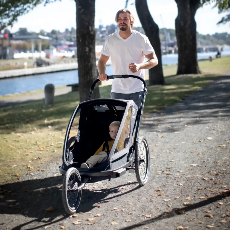 Breeze double (incl bicycle arm & stroller wheel), cykelvagn, barnvagn, joggingvagn - Vagnar - Breeze double (incl bicycle arm & stroller wheel), cykelvagn, barnvagn, joggingvagn