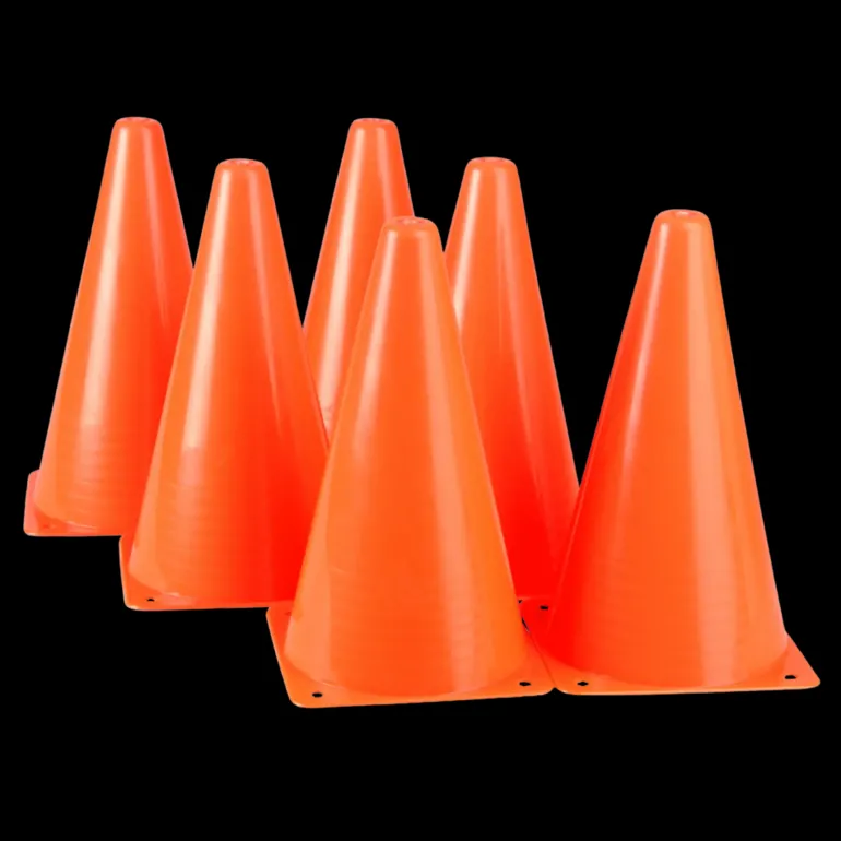 Cone 6-pack, koner för träning - Fotbollstillbehör - Cone 6-pack, koner för träning