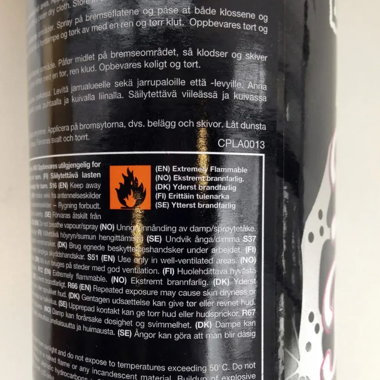 Disc Brake Cleaner 400 ml, skivbromsrengöring - Oljor & Fetter - Disc Brake Cleaner 400 ml, skivbromsrengöring