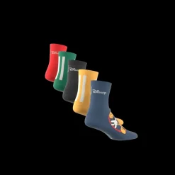 Disney Mickey Mouse 5 Pair Pack Socks strumpor, barn och junior - Bomullsstrumpor - Disney Mickey Mouse 5 Pair Pack Socks strumpor, barn och junior