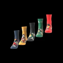 Disney Mickey Mouse 5 Pair Pack Socks strumpor, barn och junior - Bomullsstrumpor - Disney Mickey Mouse 5 Pair Pack Socks strumpor, barn och junior