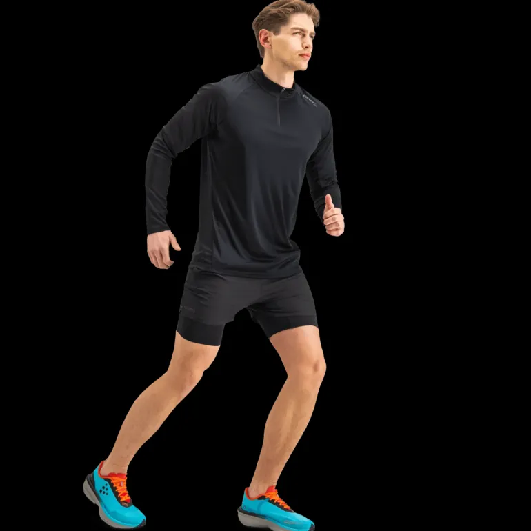 Eaze Long Sleeve Half Sleeve Tee, träningströja, herr - Träningströjor - Eaze Long Sleeve Half Sleeve Tee, träningströja, herr