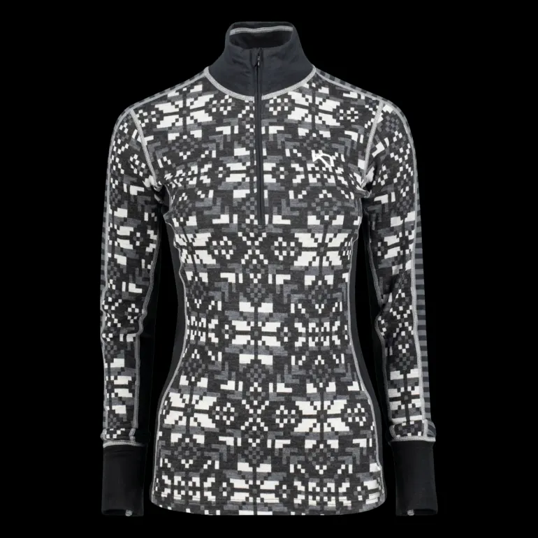 Else Half Zip, underställströja dam - Överdelar Ull Dam - Else Half Zip, underställströja dam
