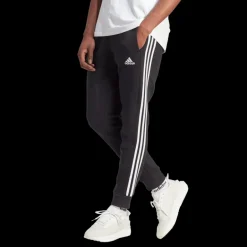 Essential Fleece 3-Stripes Tapered Cuff Joggers, joggingbyxor, herr - Fritidsbyxor - Essential Fleece 3-Stripes Tapered Cuff Joggers, joggingbyxor, herr