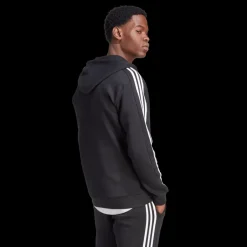 Essential Fleece 3-Stripes Full Zip, hoodie, herr - Hoodtröjor - Essential Fleece 3-Stripes Full Zip, hoodie, herr