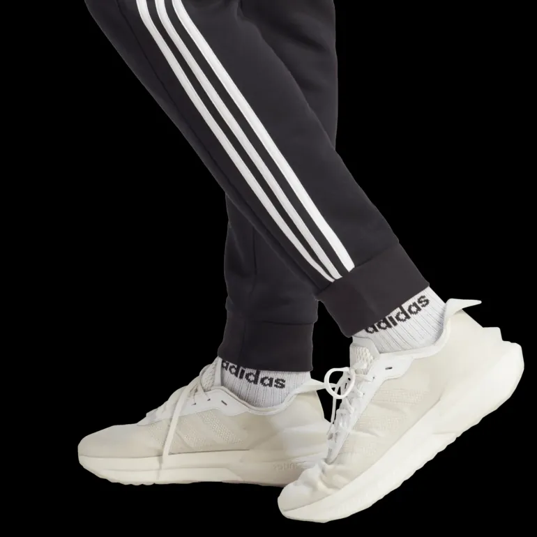 Essential Fleece 3-Stripes Tapered Cuff Joggers, joggingbyxor, herr - Fritidsbyxor - Essential Fleece 3-Stripes Tapered Cuff Joggers, joggingbyxor, herr