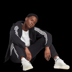 Essential Fleece 3-Stripes Tapered Cuff Joggers, joggingbyxor, herr - Fritidsbyxor - Essential Fleece 3-Stripes Tapered Cuff Joggers, joggingbyxor, herr