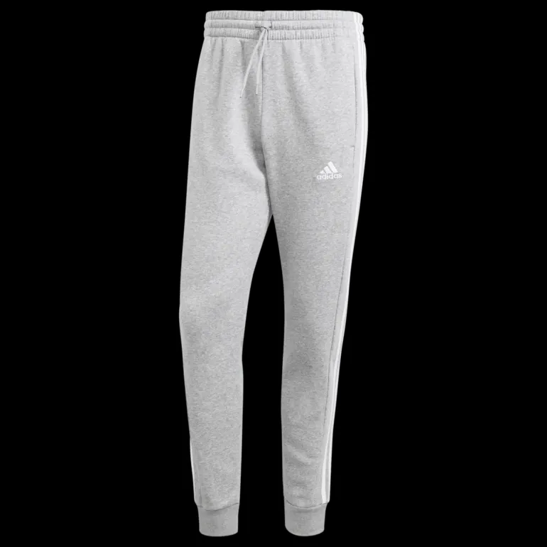 Essentials Fleece 3-Stripes Tapered Cuff Joggers, joggingbyxor, herr - Fritidsbyxor - Essentials Fleece 3-Stripes Tapered Cuff Joggers, joggingbyxor, herr