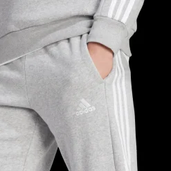 Essentials Fleece 3-Stripes Tapered Cuff Joggers, joggingbyxor, herr - Fritidsbyxor - Essentials Fleece 3-Stripes Tapered Cuff Joggers, joggingbyxor, herr