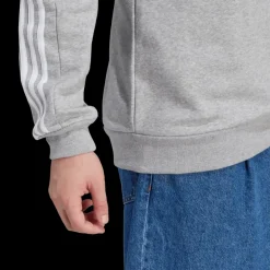 Essentials Fleece 3-Stripes Sweatshirt, collegetröja, herr - Hoodtröjor - Essentials Fleece 3-Stripes Sweatshirt, collegetröja, herr