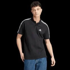 Essentials Piqué Emroidered Small Logo 3-Stripes, pikétröja, herr - T-Shirts & Pikéer - Essentials Piqué Emroidered Small Logo 3-Stripes, pikétröja, herr