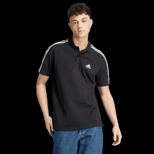 Essentials Piqué Emroidered Small Logo 3-Stripes, pikétröja, herr - T-Shirts & Pikéer - Essentials Piqué Emroidered Small Logo 3-Stripes, pikétröja, herr