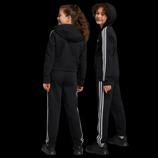 Essentials 3-Stripes Fleece Joggers, junior - Fritidsbyxor - Essentials 3-Stripes Fleece Joggers, junior