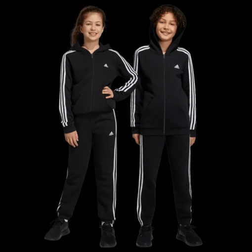 Essentials 3-Stripes Fleece Joggers, junior - Fritidsbyxor - Essentials 3-Stripes Fleece Joggers, junior