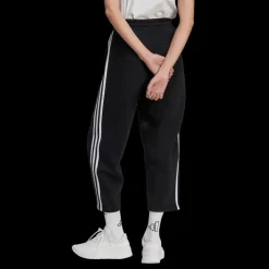 Essentials 3-Stripes Open Hem Fleece Joggers, joggingbyxor, dam - Fritidsbyxor - Essentials 3-Stripes Open Hem Fleece Joggers, joggingbyxor, dam