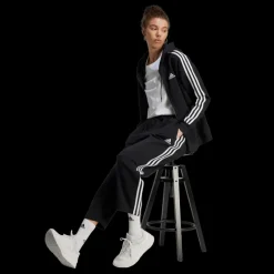Essentials 3-Stripes Open Hem Fleece Joggers, joggingbyxor, dam - Fritidsbyxor - Essentials 3-Stripes Open Hem Fleece Joggers, joggingbyxor, dam