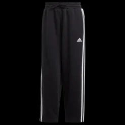 Essentials 3-Stripes Open Hem Fleece Joggers, joggingbyxor, dam - Fritidsbyxor - Essentials 3-Stripes Open Hem Fleece Joggers, joggingbyxor, dam