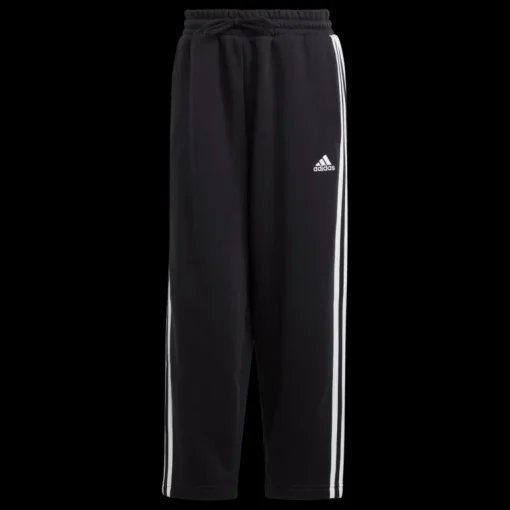 Essentials 3-Stripes Open Hem Fleece Joggers, joggingbyxor, dam - Fritidsbyxor - Essentials 3-Stripes Open Hem Fleece Joggers, joggingbyxor, dam