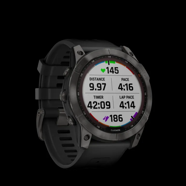 Fenix 7X,Saph/Carbon Gray/Ti w/Silcone Band, multisportklocka, unisex - Pulsklocka - Fenix 7X,Saph/Carbon Gray/Ti w/Silcone Band, multisportklocka, unisex
