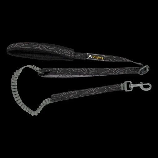 Flagstaff Adj Spring Leash Raven Bark, hundkoppel - Koppel & Halsband - Flagstaff Adj Spring Leash Raven Bark, hundkoppel