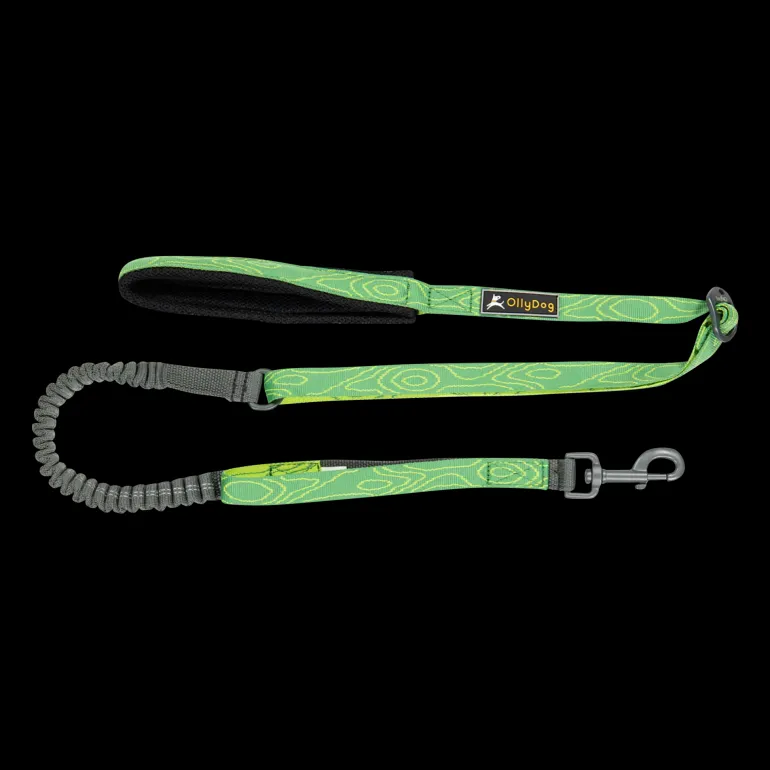 Flagstaff Adj Spring Leash Sage Bark, hundkoppel - Koppel & Halsband - Flagstaff Adj Spring Leash Sage Bark, hundkoppel