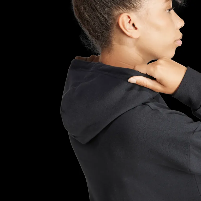 French Terry Print Hoodie, dam - Fritidströjor - French Terry Print Hoodie, dam