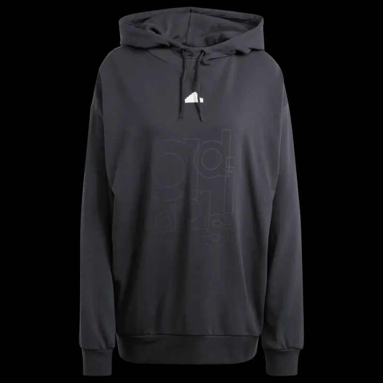 French Terry Print Hoodie, dam - Fritidströjor - French Terry Print Hoodie, dam