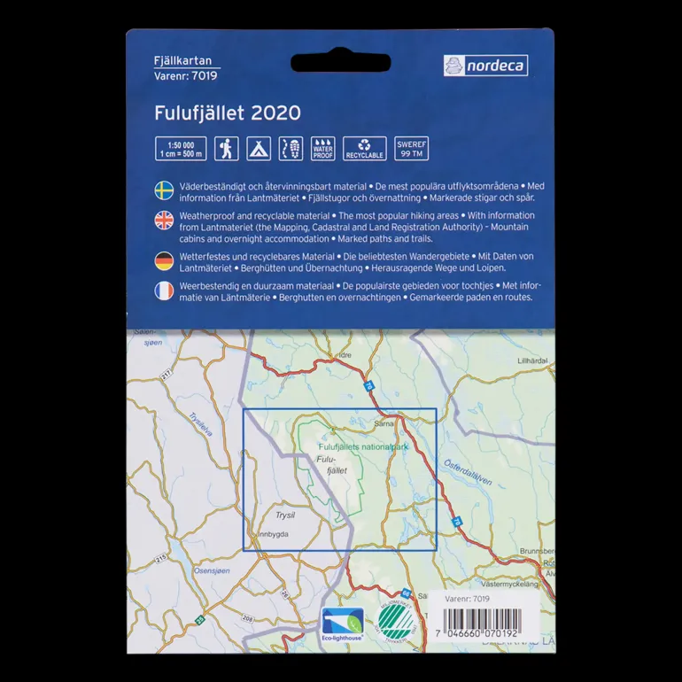 Fulufjället 1:50 000, fjällkarta Sverige - Kartor - Fulufjället 1:50 000, fjällkarta Sverige