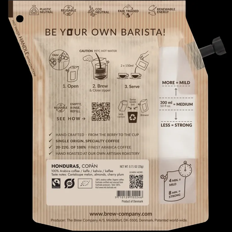 Honduras 2 Cup Coffee, Medium, medium roast, snabbkaffe - Frystorkad Mat - Honduras 2 Cup Coffee, Medium, medium roast, snabbkaffe