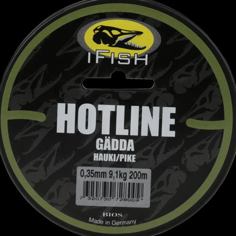 Hot Line, Gädda 200m 0,35mm - Fiskelina- & Tafs - Hot Line, Gädda 200m 0,35mm