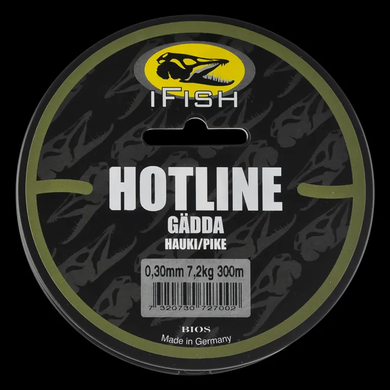 Hot Line, Gädda 200m 0,35mm - Fiskelina- & Tafs - Hot Line, Gädda 200m 0,35mm