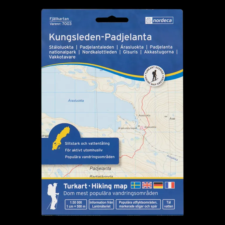 Kungsleden-Padjelanta 1:50 000, fjellkart Sverige - Kartor - Kungsleden-Padjelanta 1:50 000, fjellkart Sverige