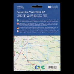Kungsleden-Västerfjäll 1:50 000, fjellkart Sverige - Kartor - Kungsleden-Västerfjäll 1:50 000, fjellkart Sverige