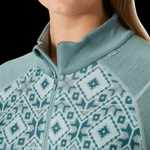 LIFA Merino Midweight Graphic 1/2 Zip, ulltröja, dam - Överdelar Ull Dam - LIFA Merino Midweight Graphic 1/2 Zip, ulltröja, dam