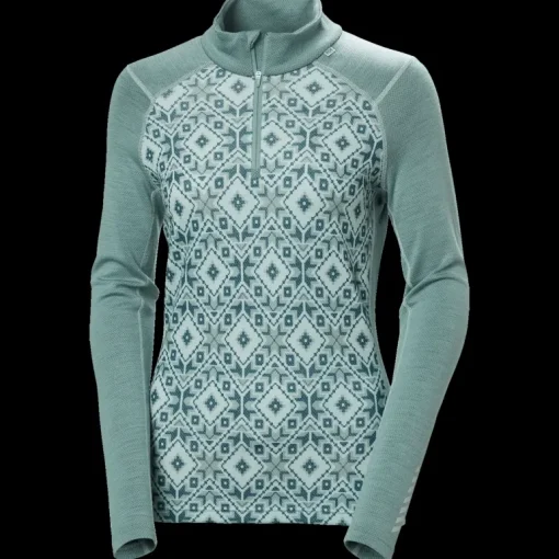 LIFA Merino Midweight Graphic 1/2 Zip, ulltröja, dam - Överdelar Ull Dam - LIFA Merino Midweight Graphic 1/2 Zip, ulltröja, dam