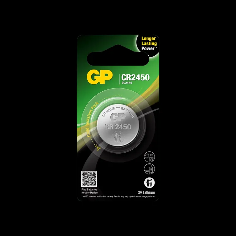 Lithium batteri CR2450 1-Pack, knappcellsbatteri - Övrig Elektronik - Lithium batteri CR2450 1-Pack, knappcellsbatteri