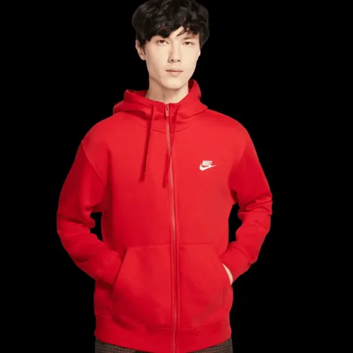 M Nsw Club Hoodie Fz Bb University - Hoodtröjor - M Nsw Club Hoodie Fz Bb University