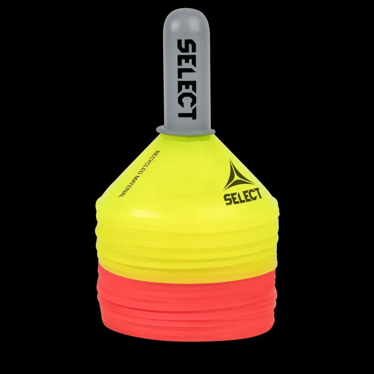 Marker Set 24 Pcs W/plastic Holder - 8 cm, koner - Fotbollstillbehör - Marker Set 24 Pcs W/plastic Holder - 8 cm, koner