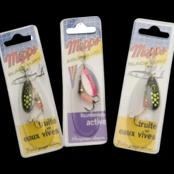 Mepps Aglia #3, Fluo - Black Fury Mix 3-pack I Påse - Dragset - Mepps Aglia #3, Fluo - Black Fury Mix 3-pack I Påse