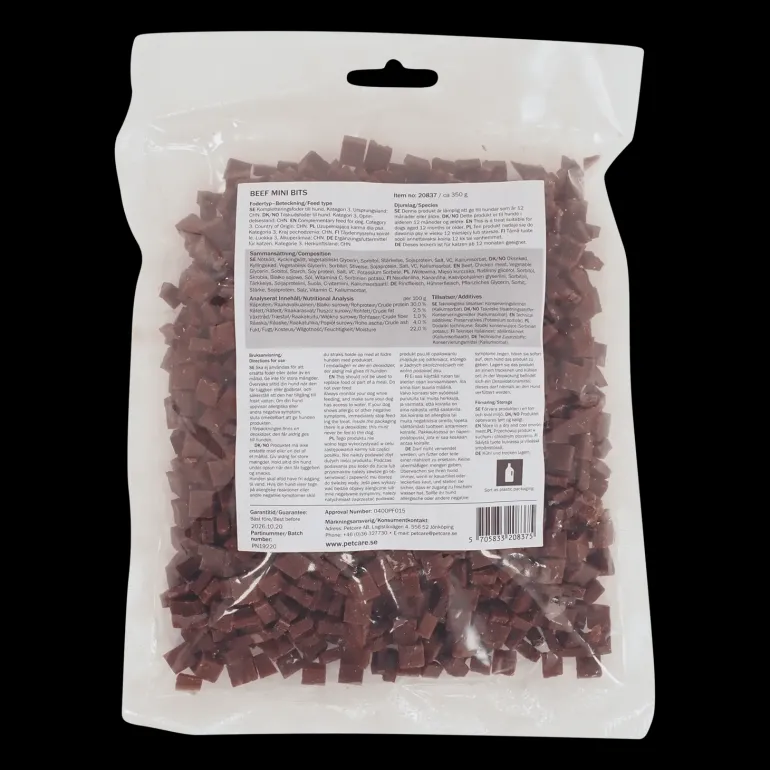 Mini Bits Beef 350g, hundgodis - Mat & Matskålar - Mini Bits Beef 350g, hundgodis