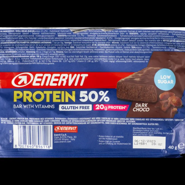 Protein 50% Dark Choco, proteinbar - Proteinbars - Protein 50% Dark Choco, proteinbar