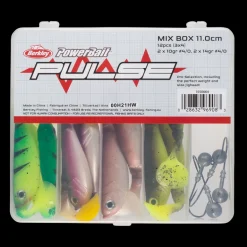 Pulse  Shad Box 11 cm inkl. Jigheads, jiggset - Dragset - Pulse  Shad Box 11 cm inkl. Jigheads, jiggset